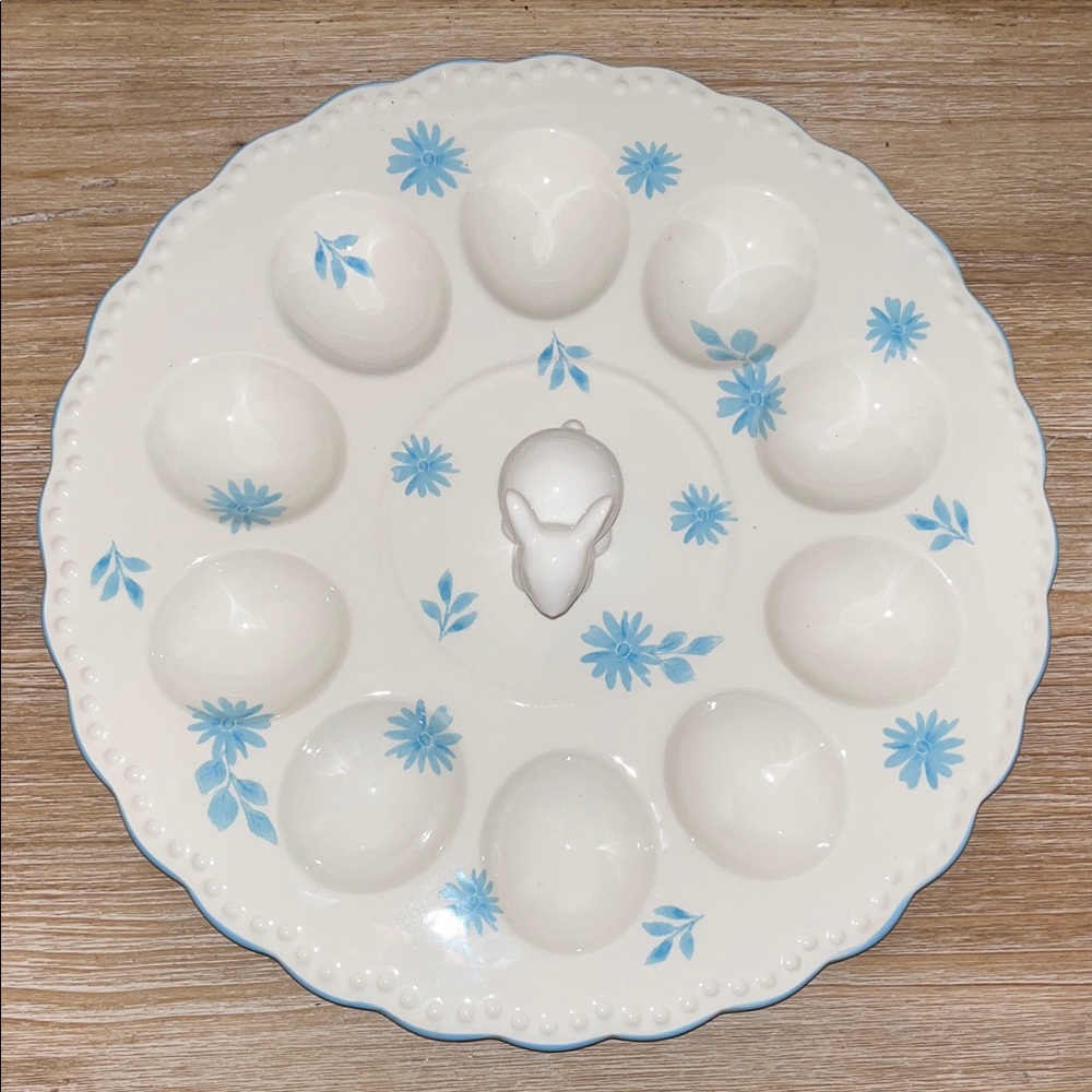 Floral Egg Platter